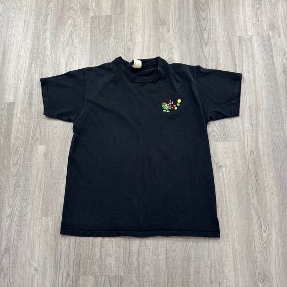 Vintage M&Ms Saxophone Music Shirt Men's Extra Large XL Black 90s Embroidered - Picture 1 of 9